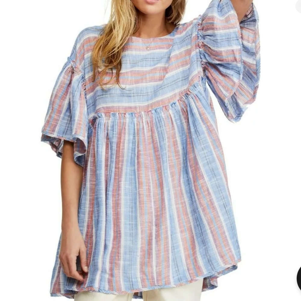 Free People “Summer Nights” Baby Doll Oversized Dress Size M